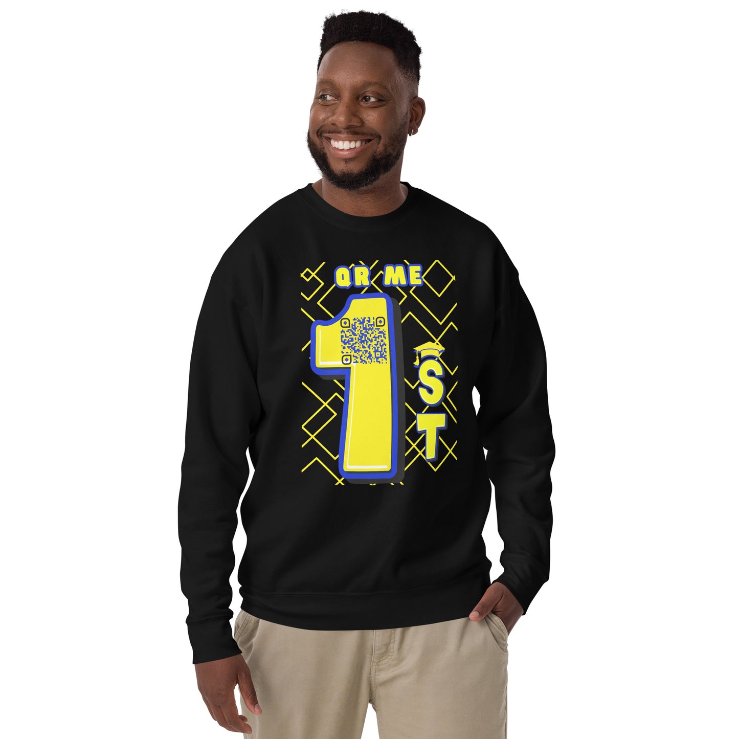 1st Year Uni Icebreaker | Personalized QR Code Unisex Sweatshirt