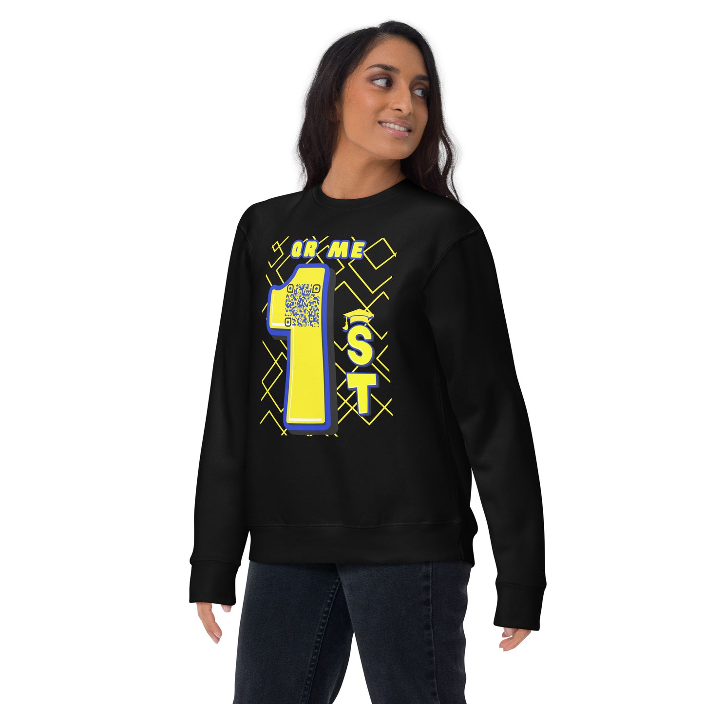 1st Year Uni Icebreaker | Personalized QR Code Unisex Sweatshirt