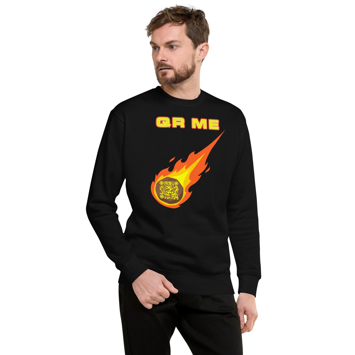 Galactic Gear Personalized QR Code Unisex Sweatshirt