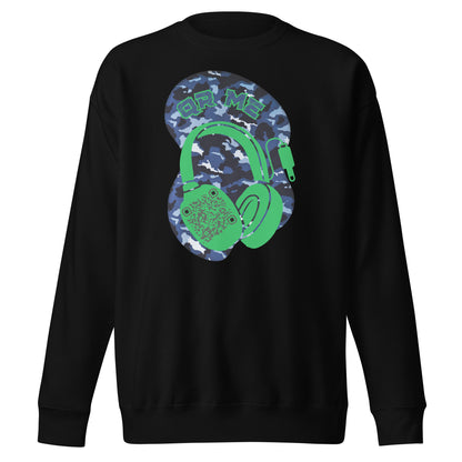 Personalized QR Code Blue Camo Sweatshirt – Blend In, Stand Out