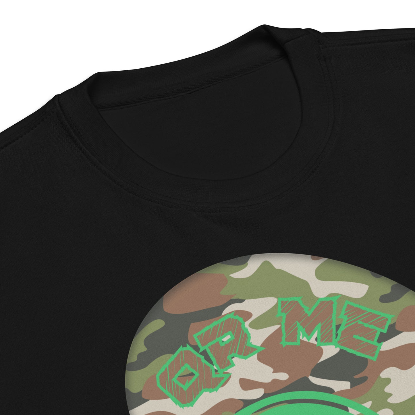 Personalized QR Code Sweatshirt – Camouflage Beats Edition 🎶