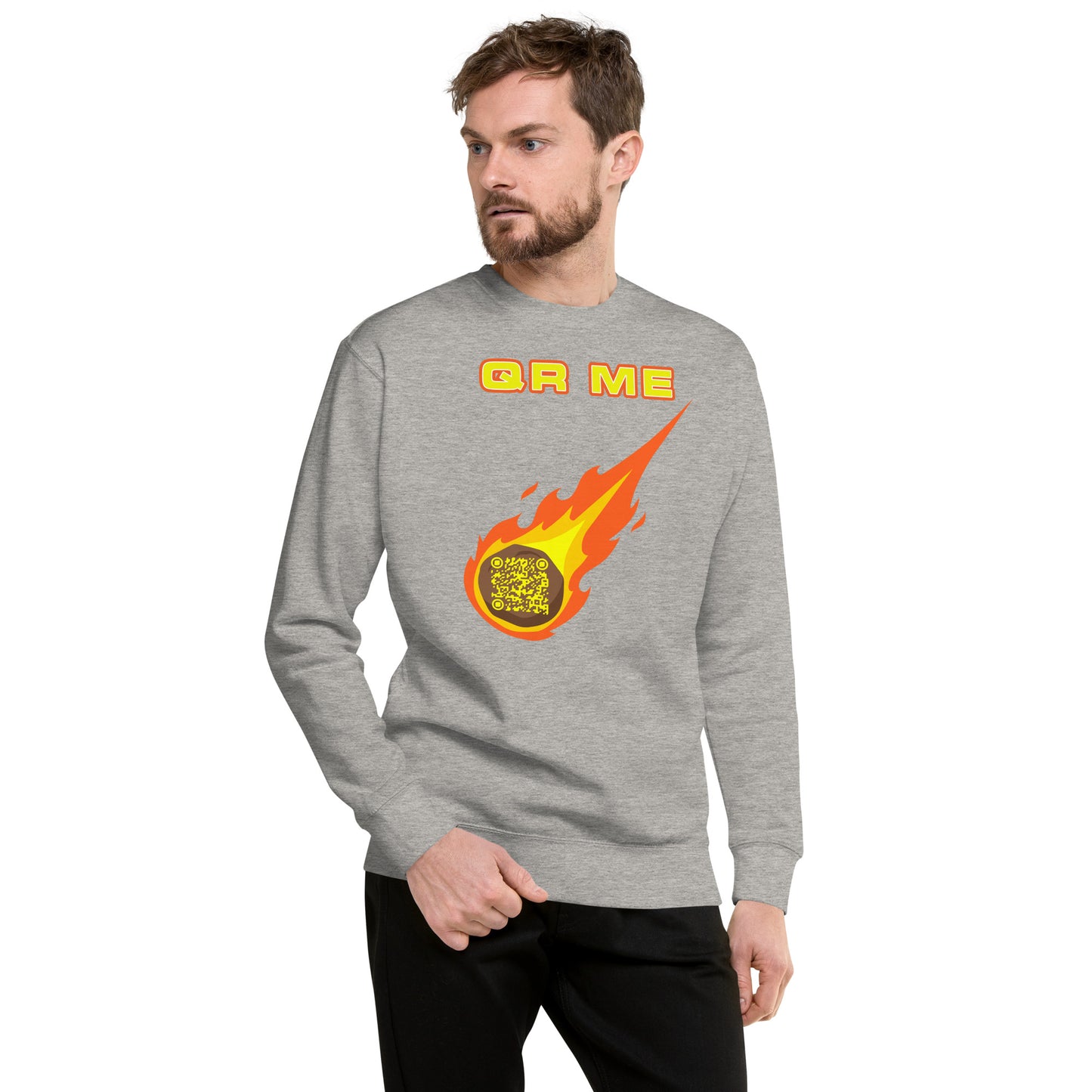 Galactic Gear Personalized QR Code Unisex Sweatshirt