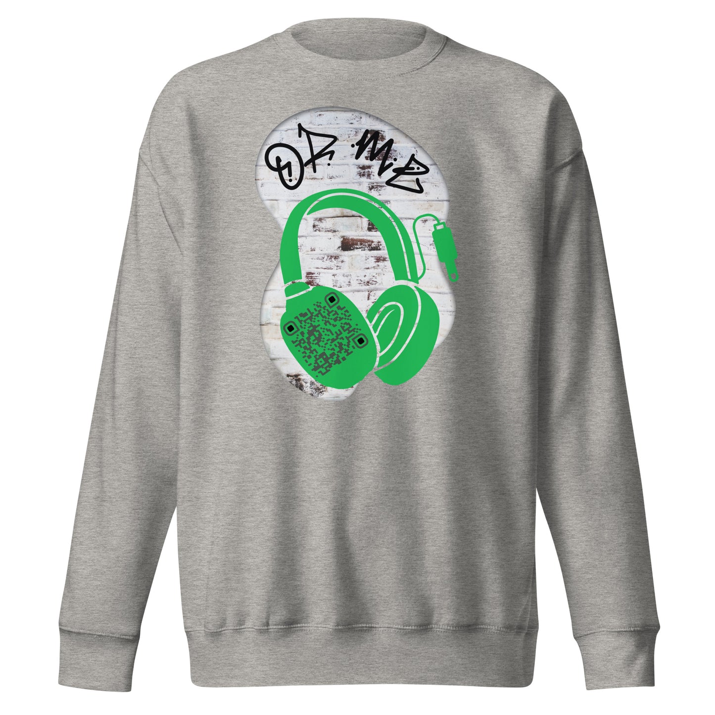 Personalized QR Code Sweatshirt – Graffiti Vibes for Music Lovers