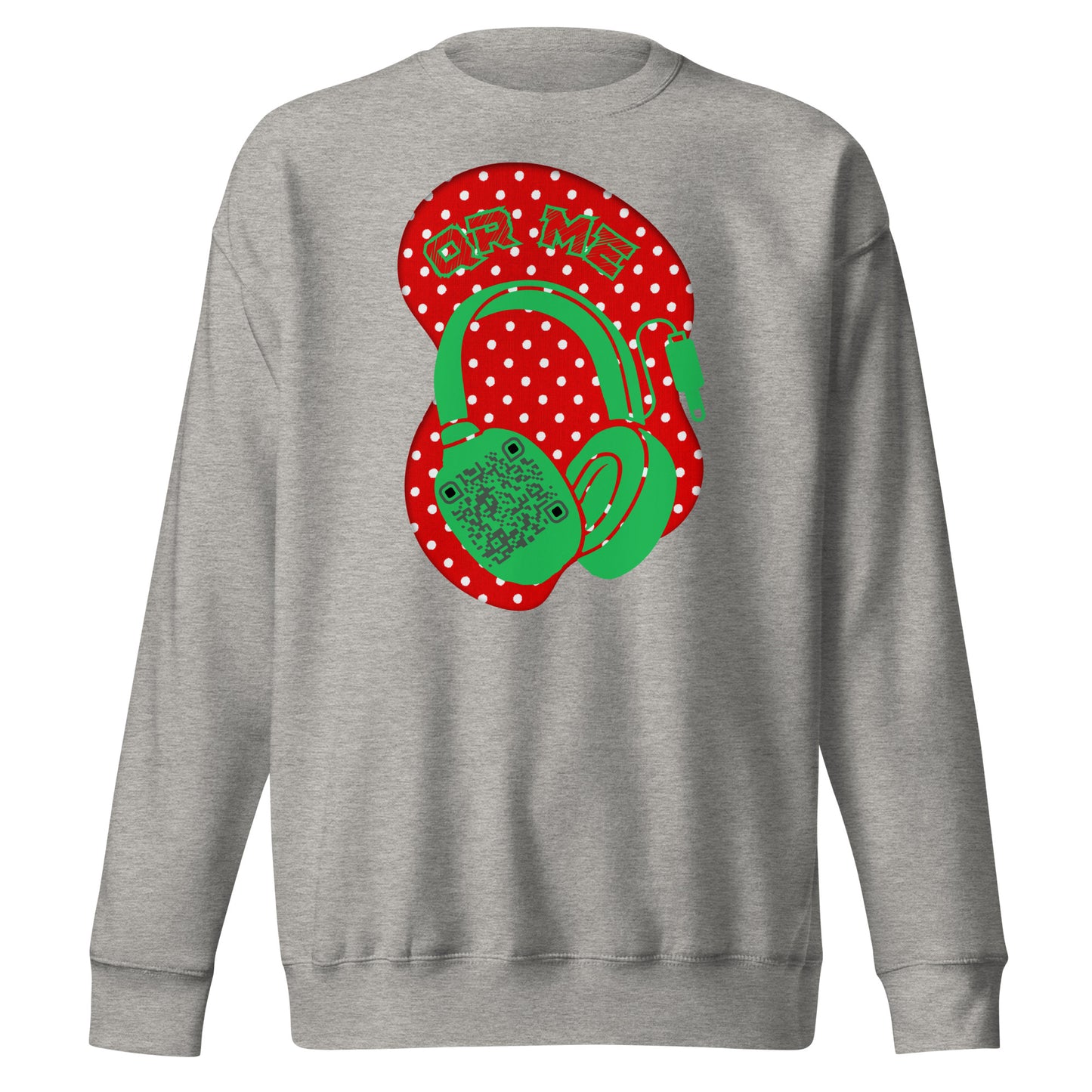 Personalized QR Code Polka Dot Sweatshirt – Tune In & Stand Out