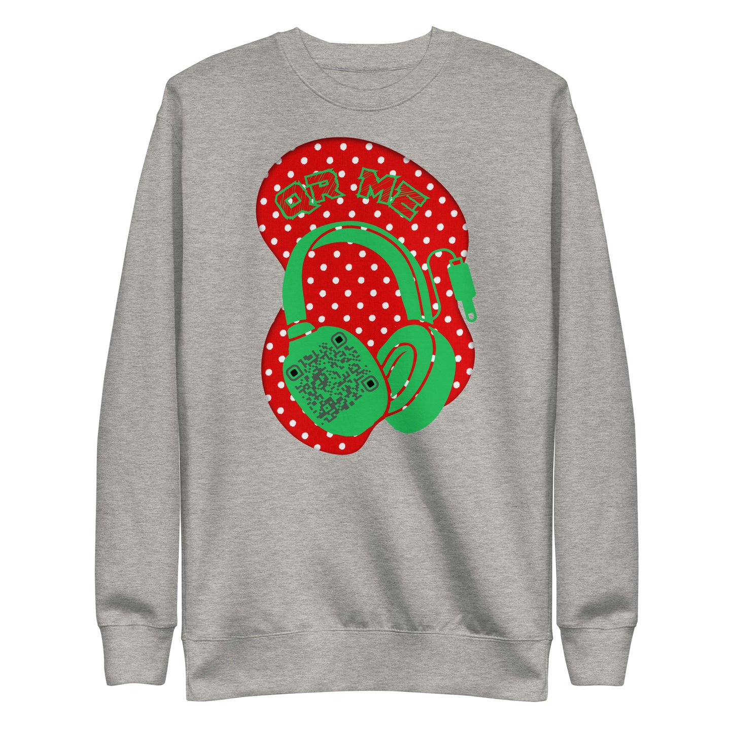 Personalized QR Code Polka Dot Sweatshirt – Tune In & Stand Out