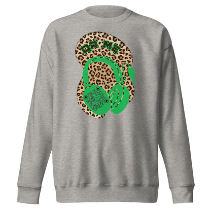 Leopard Print Personalized QR Code Sweatshirt – Wear Your Playlist!