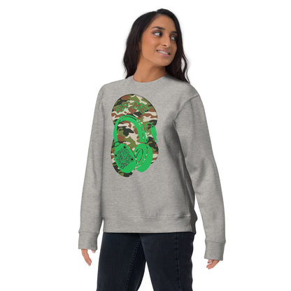 Personalized QR Code Sweatshirt – Camouflage Beats Edition 🎶