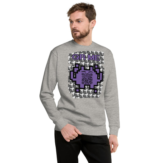 Mono Alien QR Code Sweatshirt – For Gamers & YouTubers