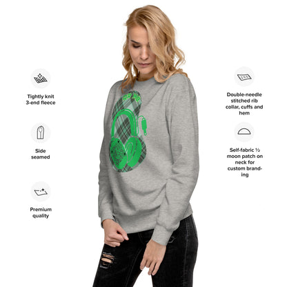 Music Vibes QR Code Sweatshirt - Share Your Tunes in Style!