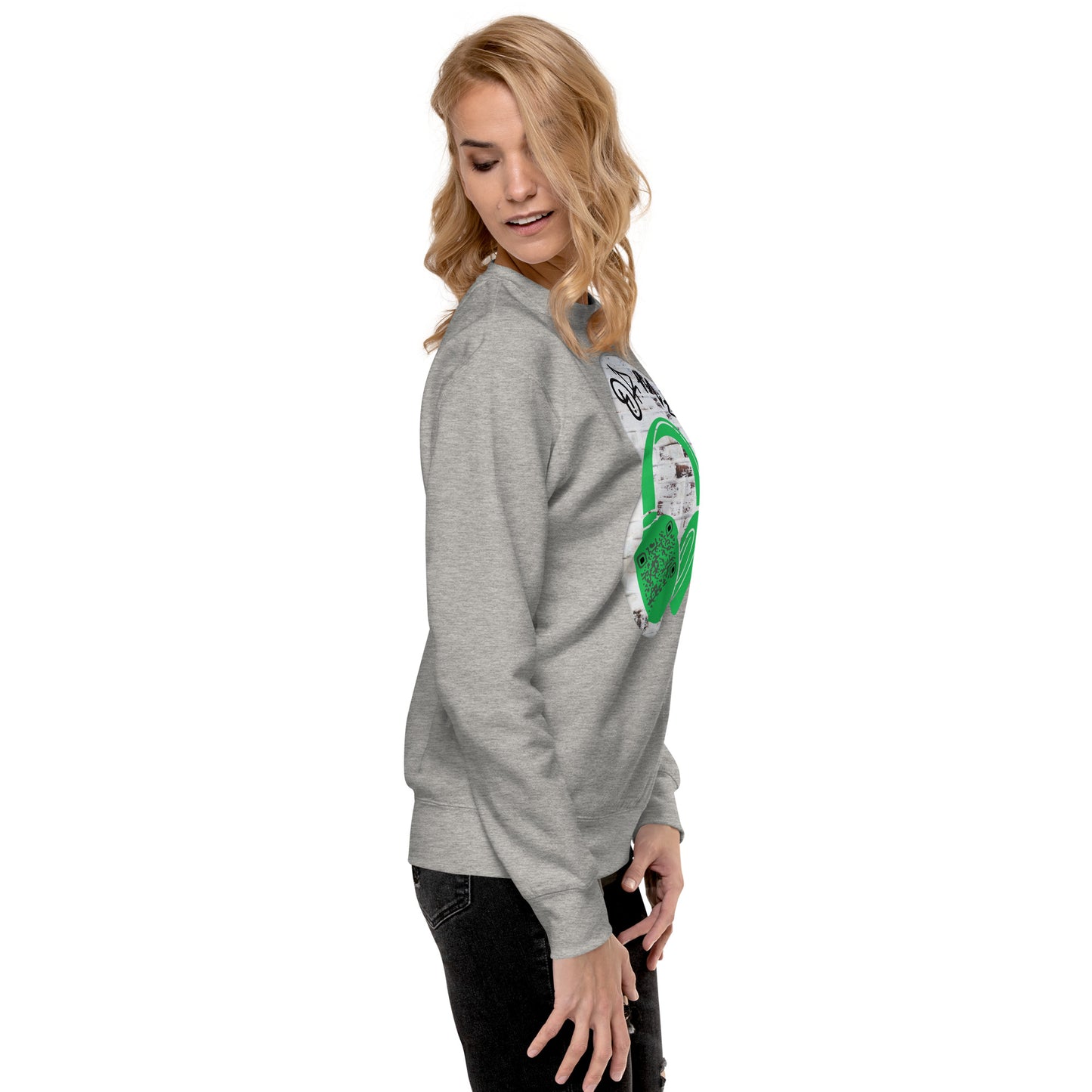 Personalized QR Code Sweatshirt – Graffiti Vibes for Music Lovers