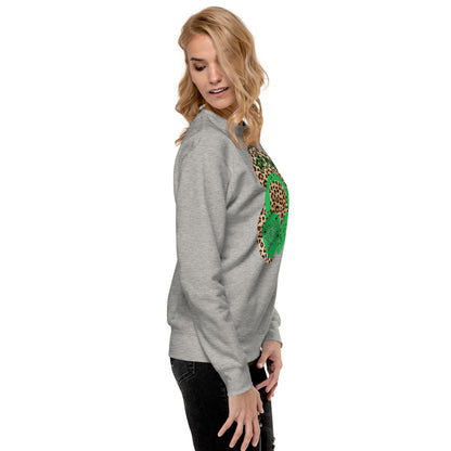 Leopard Print Personalized QR Code Sweatshirt – Wear Your Playlist!