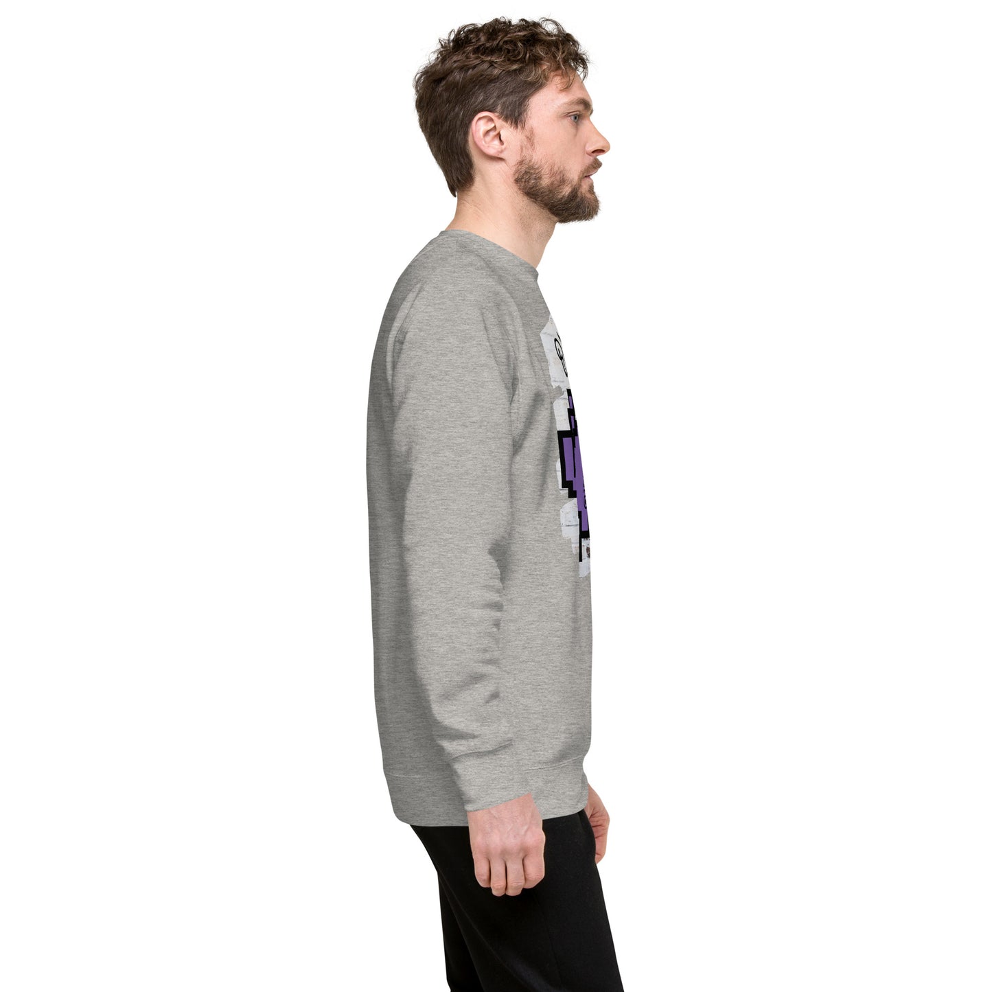 Graffiti Wall Alien QR Code Sweatshirt – Bold Style for Gamers