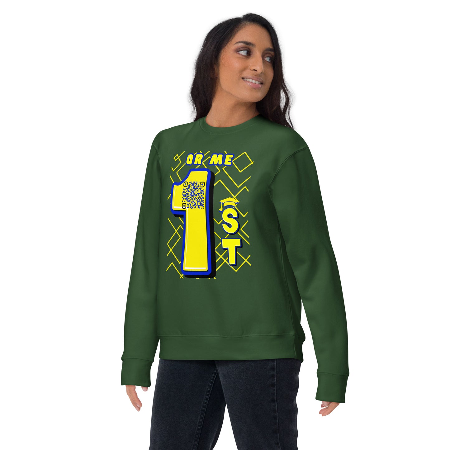 1st Year Uni Icebreaker | Personalized QR Code Unisex Sweatshirt