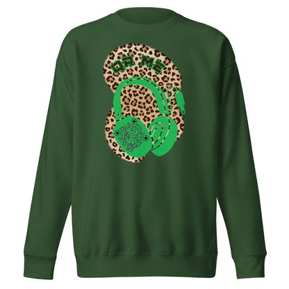 Leopard Print Personalized QR Code Sweatshirt – Wear Your Playlist!