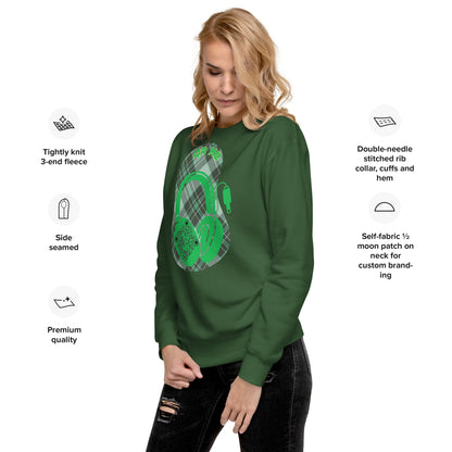 Music Vibes QR Code Sweatshirt - Share Your Tunes in Style!