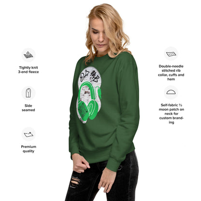 Personalized QR Code Sweatshirt – Graffiti Vibes for Music Lovers