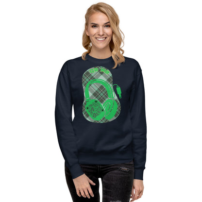 Music Vibes QR Code Sweatshirt - Share Your Tunes in Style!