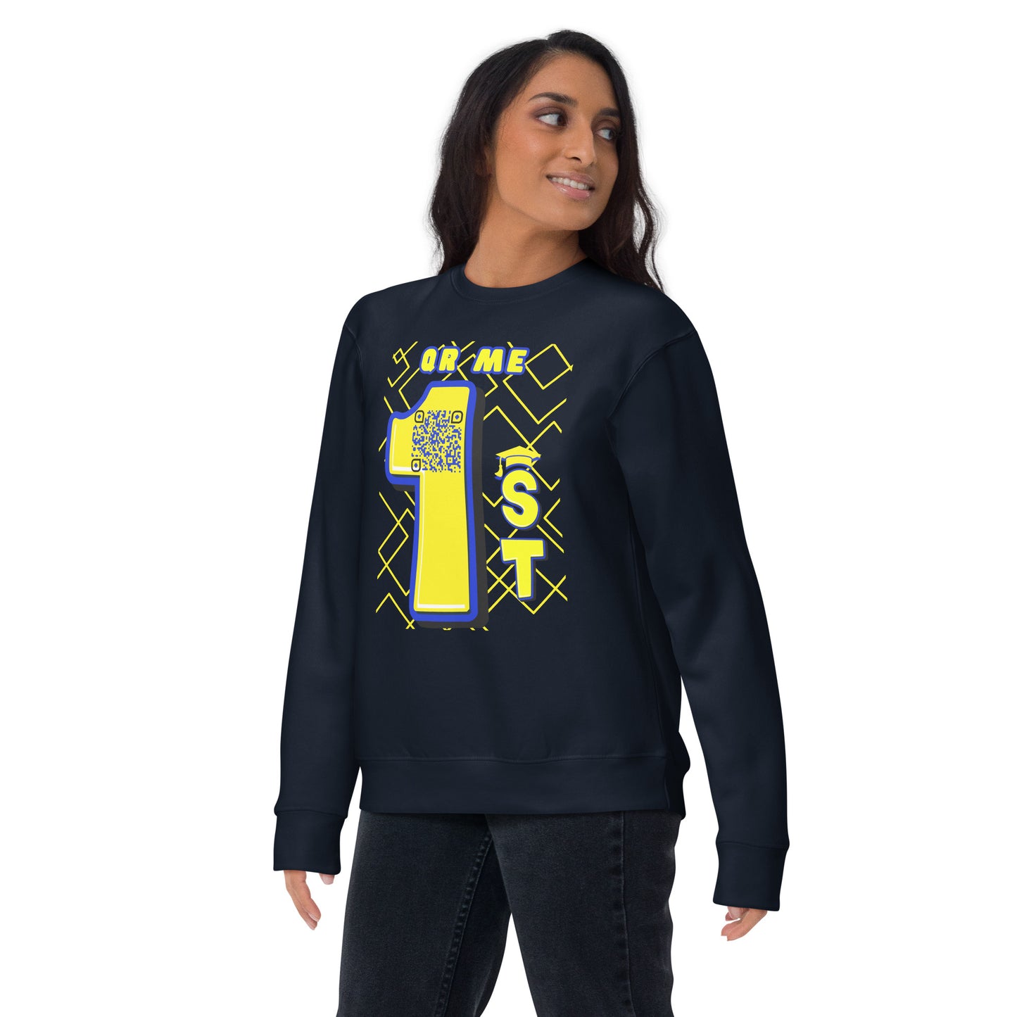 1st Year Uni Icebreaker | Personalized QR Code Unisex Sweatshirt