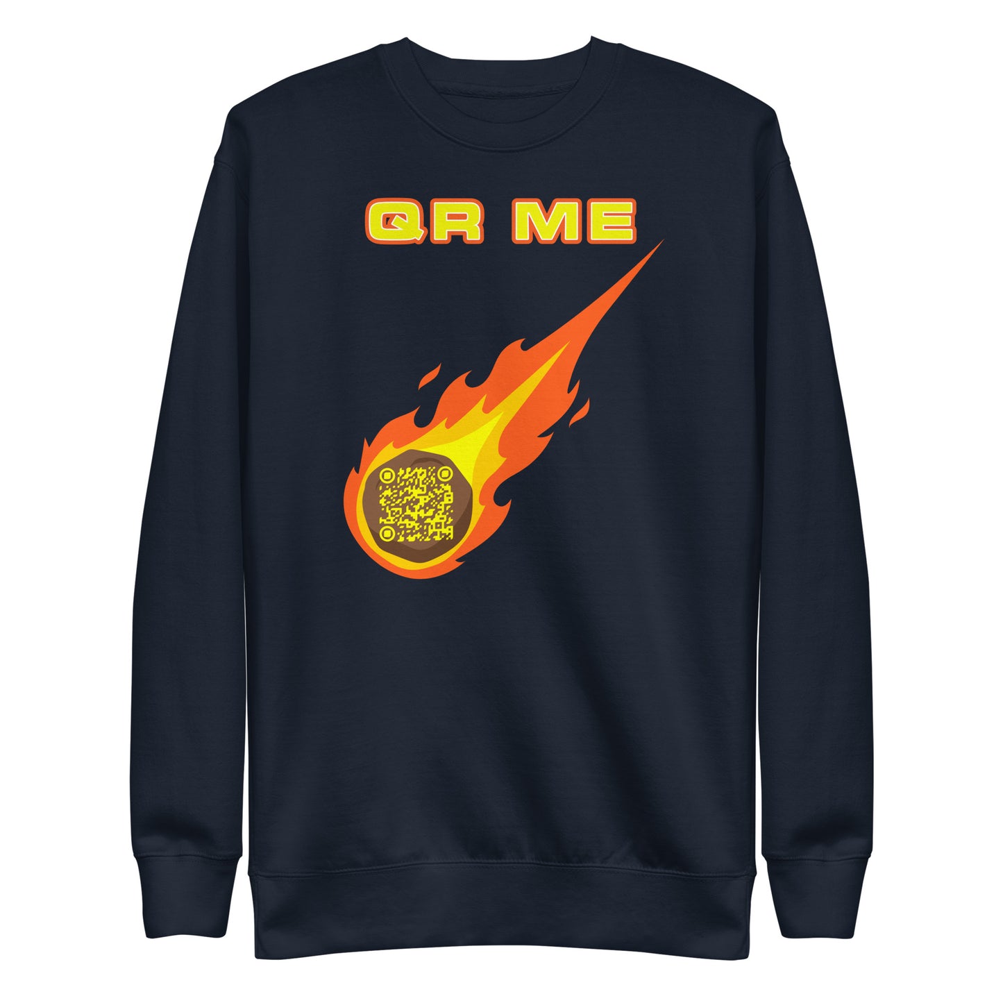 Galactic Gear Personalized QR Code Unisex Sweatshirt