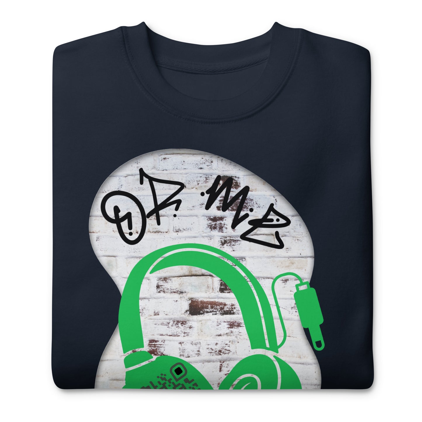 Personalized QR Code Sweatshirt – Graffiti Vibes for Music Lovers