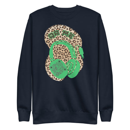 Leopard Print Personalized QR Code Sweatshirt – Wear Your Playlist!