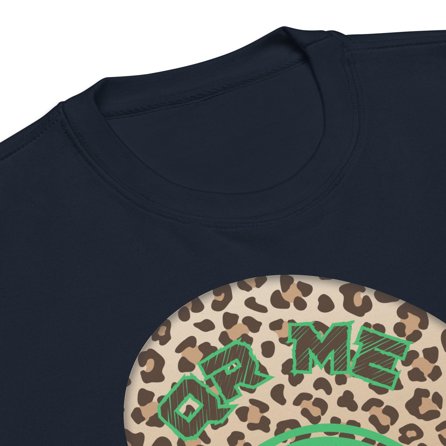 Leopard Print Personalized QR Code Sweatshirt – Wear Your Playlist!