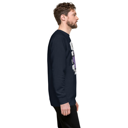 Graffiti Wall Alien QR Code Sweatshirt – Bold Style for Gamers