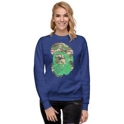 Personalized QR Code Sweatshirt – Camouflage Beats Edition 🎶