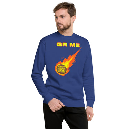 Galactic Gear Personalized QR Code Unisex Sweatshirt