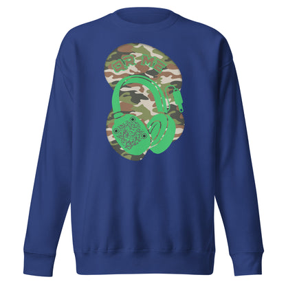 Personalized QR Code Sweatshirt – Camouflage Beats Edition 🎶