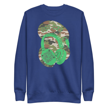 Personalized QR Code Sweatshirt – Camouflage Beats Edition 🎶