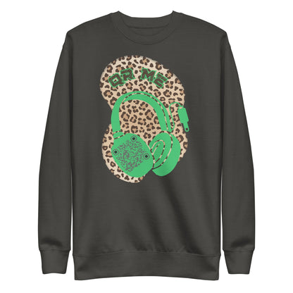 Leopard Print Personalized QR Code Sweatshirt – Wear Your Playlist!