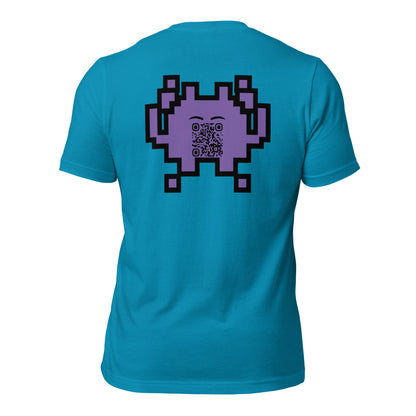 Alien Emoji Personalized QR Code Unisex T-Shirt-QR GEAR STORE