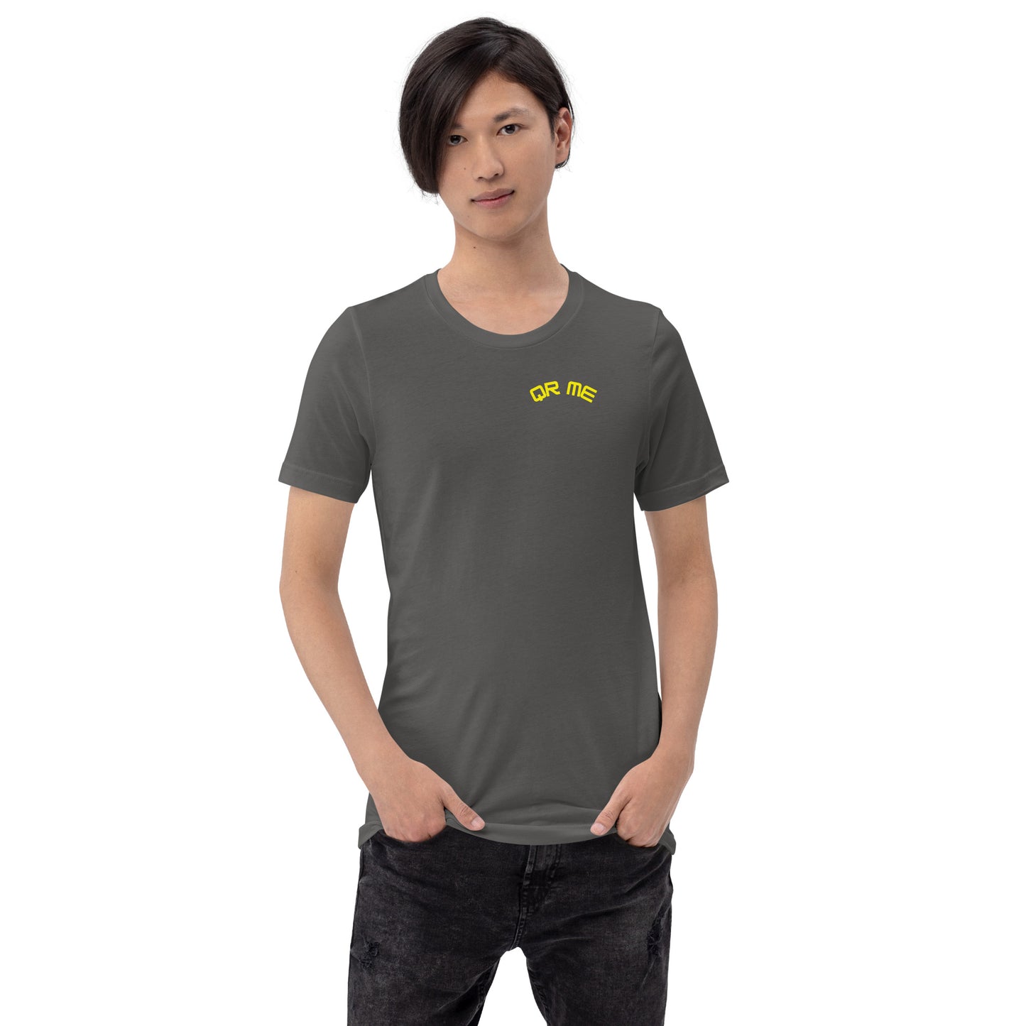 Vulcan Wave Emoji Personalized QR Code Unisex T-Shirt-QR GEAR STORE