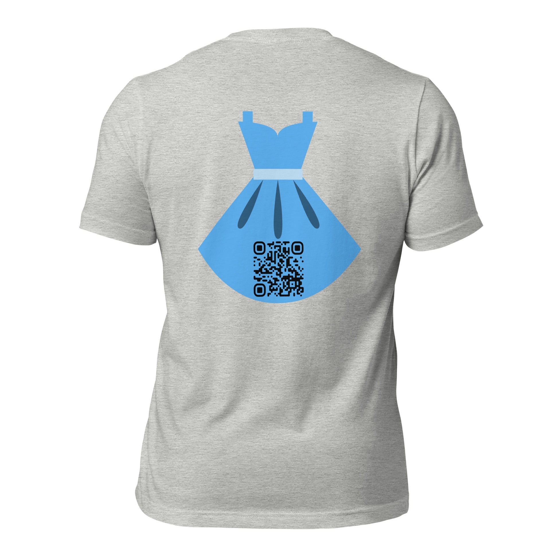 Dress Emoji Personalized QR Code Unisex T-Shirt-QR GEAR STORE