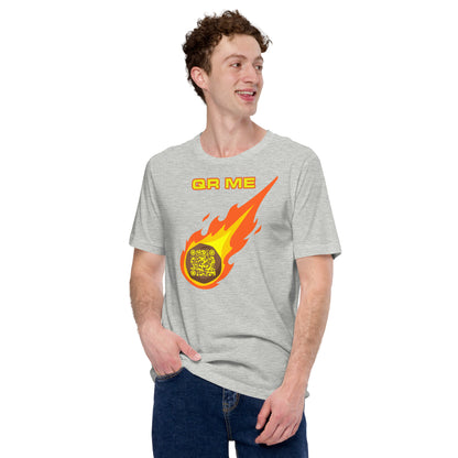 Galactic Gear: Personalized QR Code Unisex T-Shirt