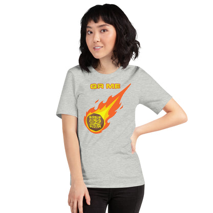 Galactic Gear: Personalized QR Code Unisex T-Shirt