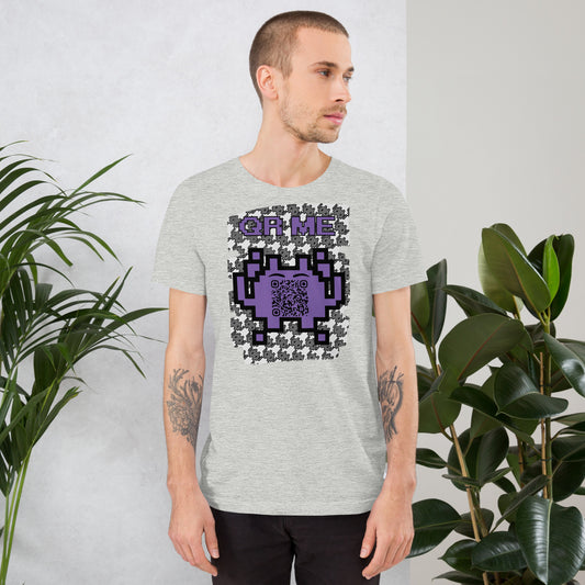 Mono Alien QR Code T-Shirt – Share Your Gaming and YouTube Links