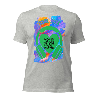 No.1 Music Fan QR Code T-Shirt – Share Your Playlist