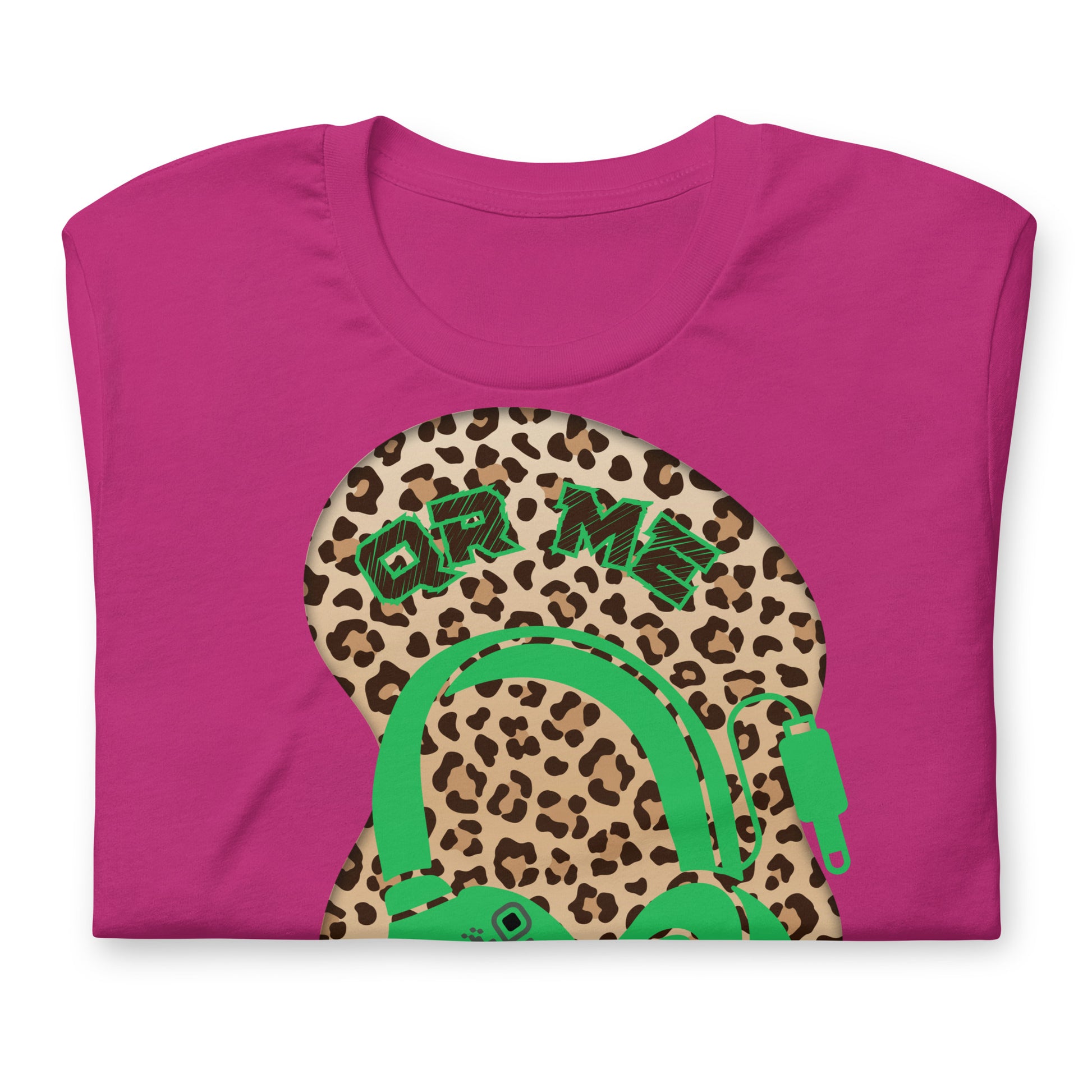 Leopard Print QR Code T-Shirt – Share Your Music Wildly