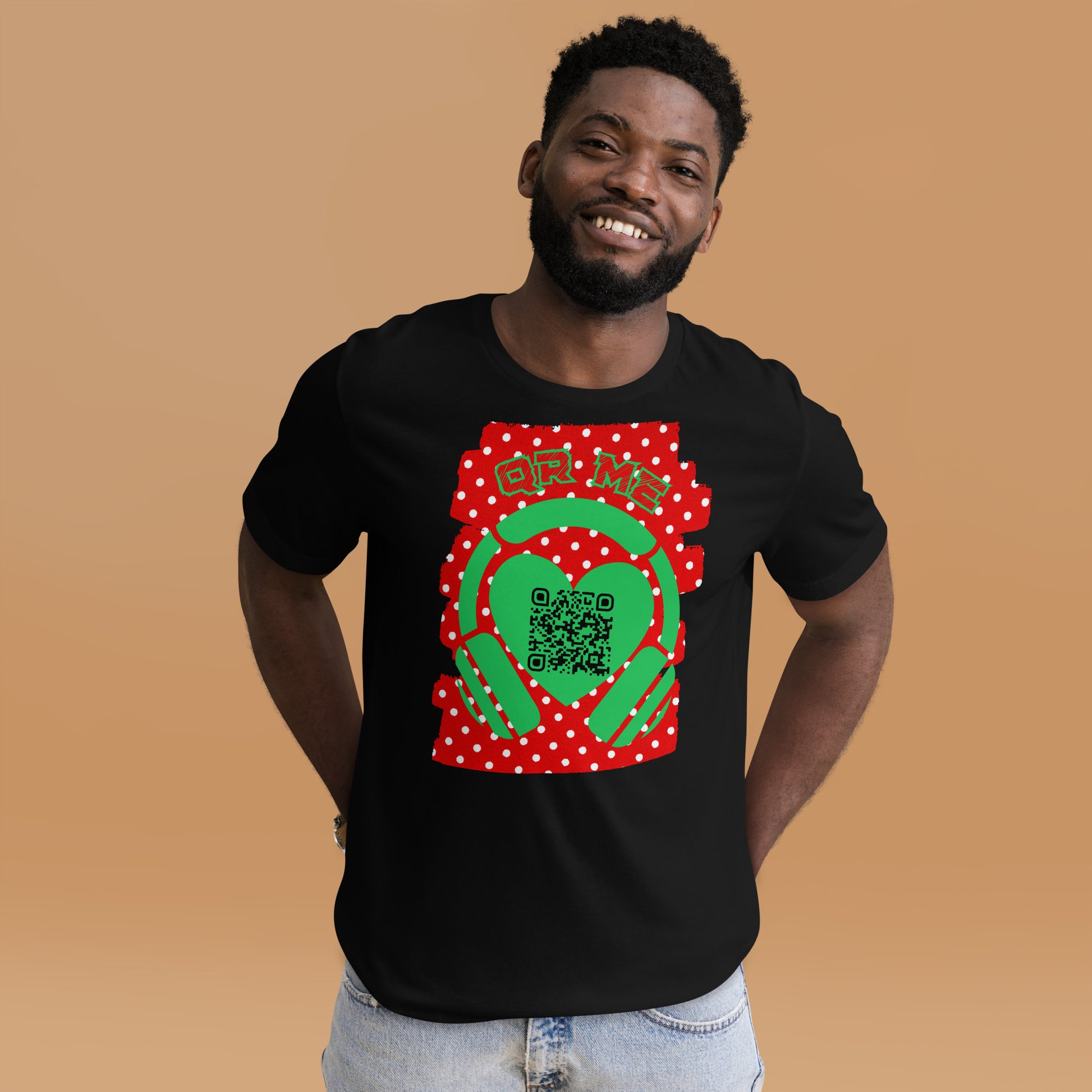 R&B QR Code T-shirt – Share Your Spotify Playlists