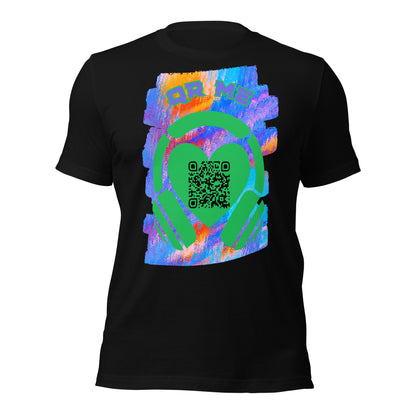 No.1 Music Fan QR Code T-Shirt – Share Your Playlist