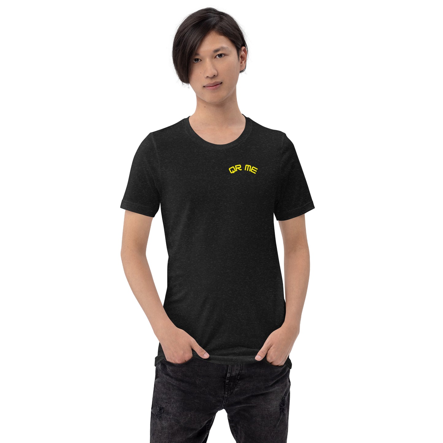 Vulcan Wave Emoji Personalized QR Code Unisex T-Shirt-QR GEAR STORE