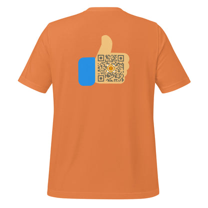 Social Influencer QR Code Unisex t-shirt-QR GEAR STORE