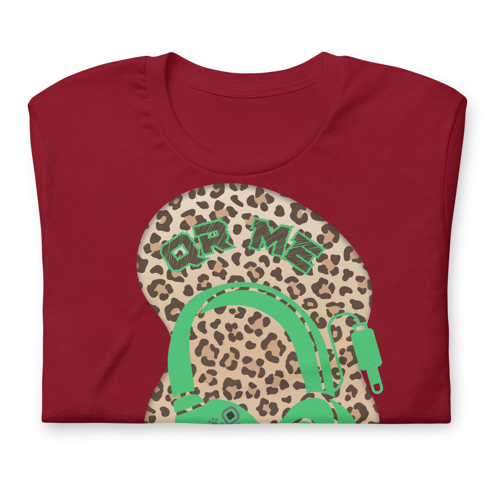 Leopard Print QR Code T-Shirt – Share Your Music Wildly