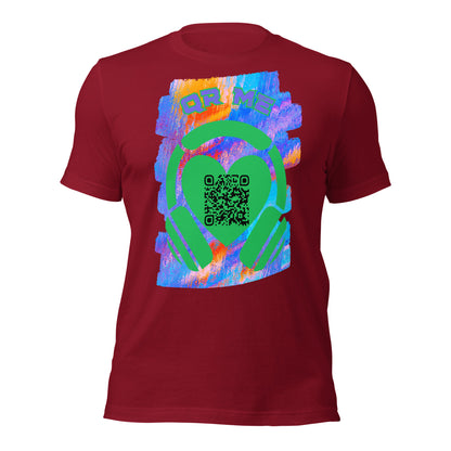 No.1 Music Fan QR Code T-Shirt – Share Your Playlist