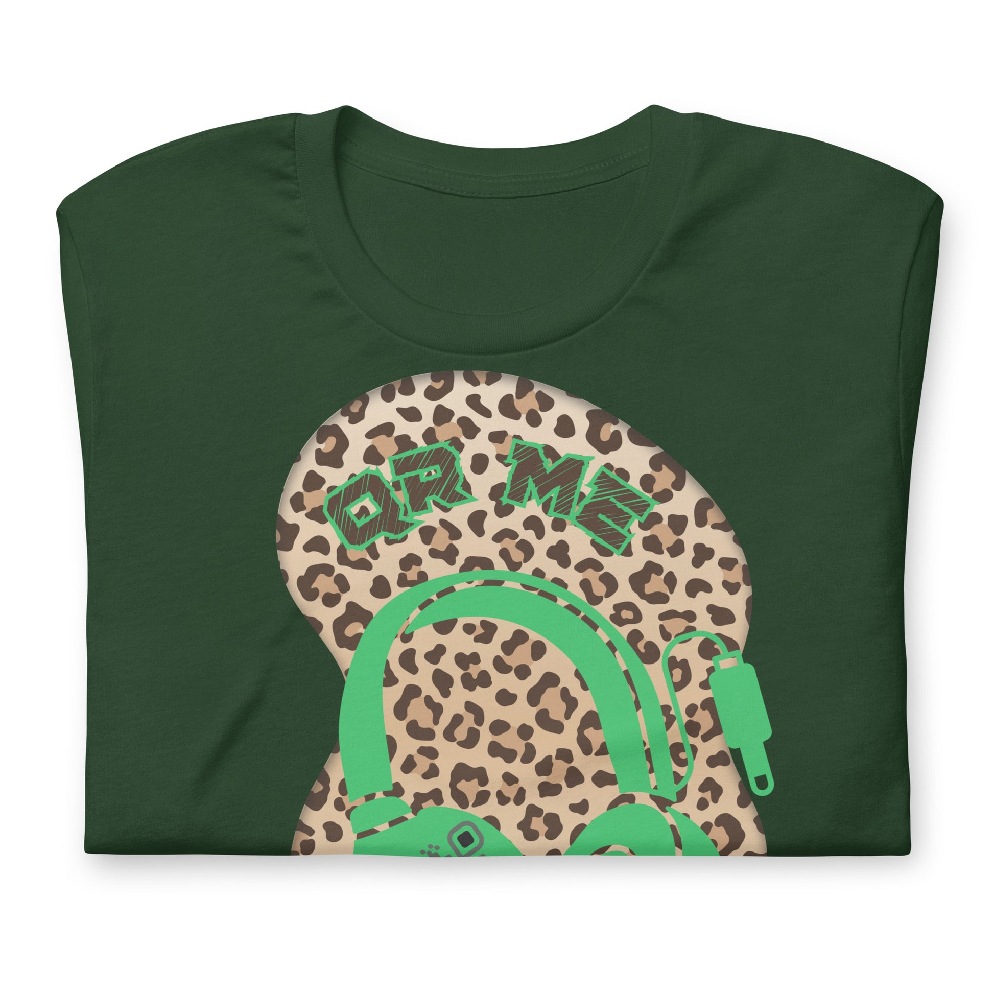 Leopard Print QR Code T-Shirt – Share Your Music Wildly