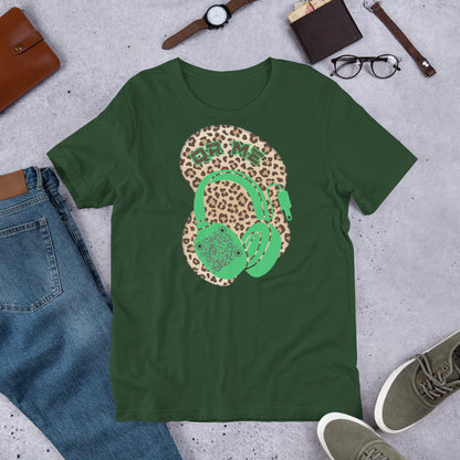 Leopard Print QR Code T-Shirt – Share Your Music Wildly