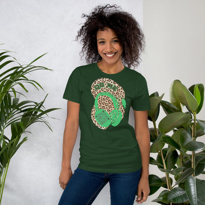 Leopard Print QR Code T-Shirt – Share Your Music Wildly