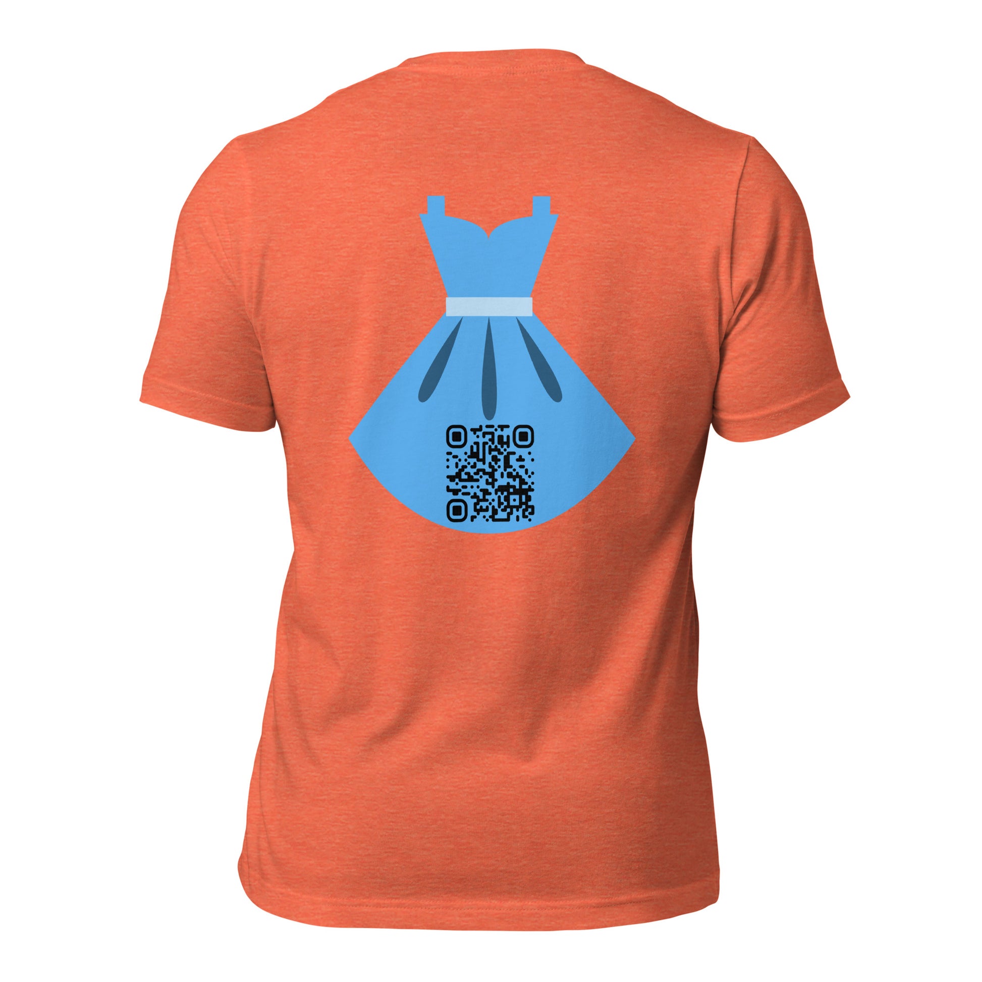 Dress Emoji Personalized QR Code Unisex T-Shirt-QR GEAR STORE